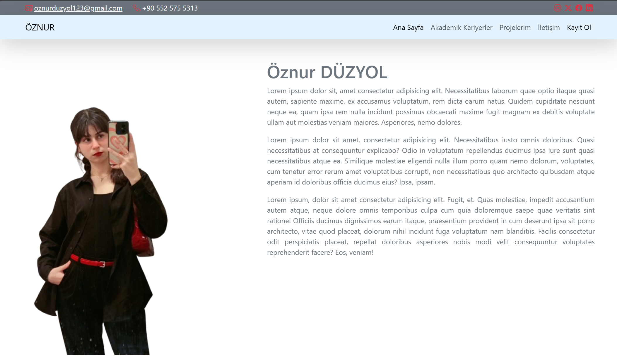 Kişisel Web Sitesi Fotoğrafı